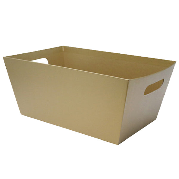 CREATIVE BAG - LARGE MARKET TRAY- METALLIC GOLD EA