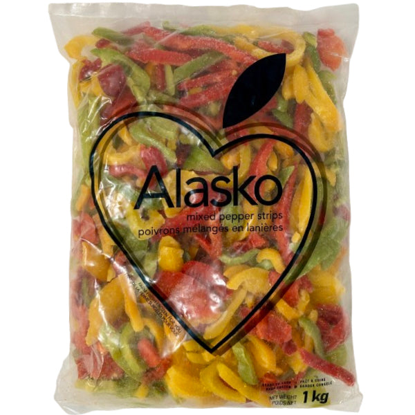 ALASKO - IQF MIXED PEPPER STRIPS 1KG
