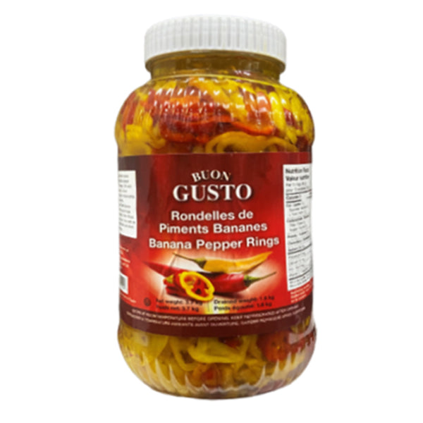 BUON GUSTO - HOT PEPPER RINGS 4LT