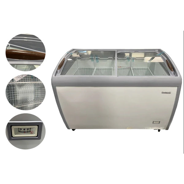 COOLASONIC - 360Y DOUBLE SLIDING GLASS CHEST EA