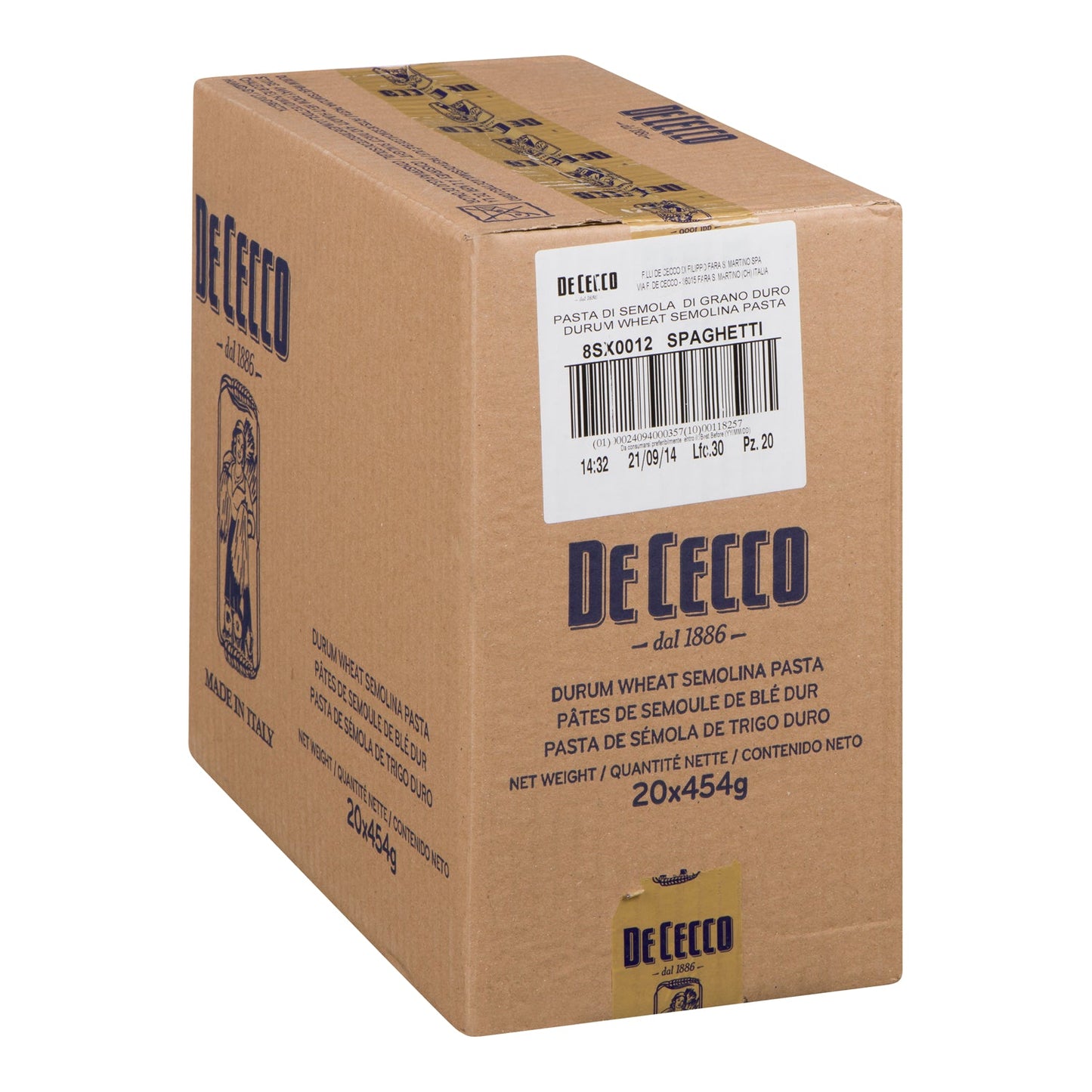 DE CECCO - #12 SPAGHETTI 20x454 GR