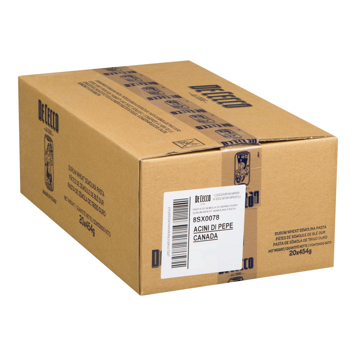 DE CECCO - #78 ACINI DI PEPE 20x454 GR