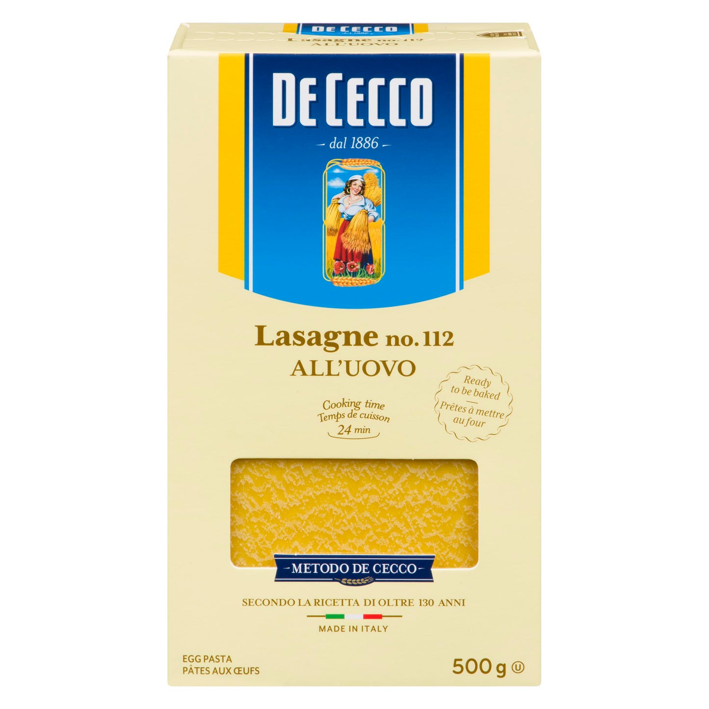 DE CECCO - #112 LASAGNA TIMBALLO 500GR