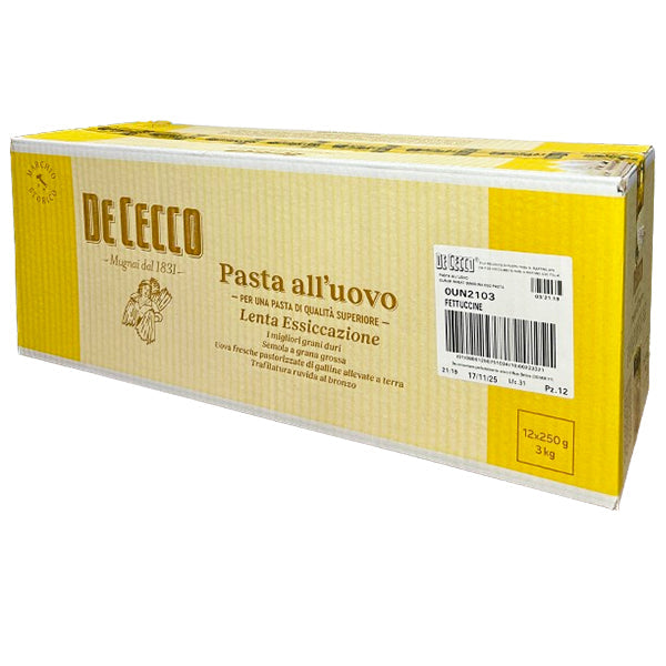 DE CECCO - #103 FETTUCCINE ALL UOVO 12x250 GR