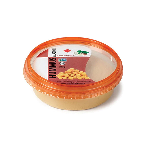 ALADDIN DIPS - BASIL AND GARLIC HUMMUS DIP 283GR