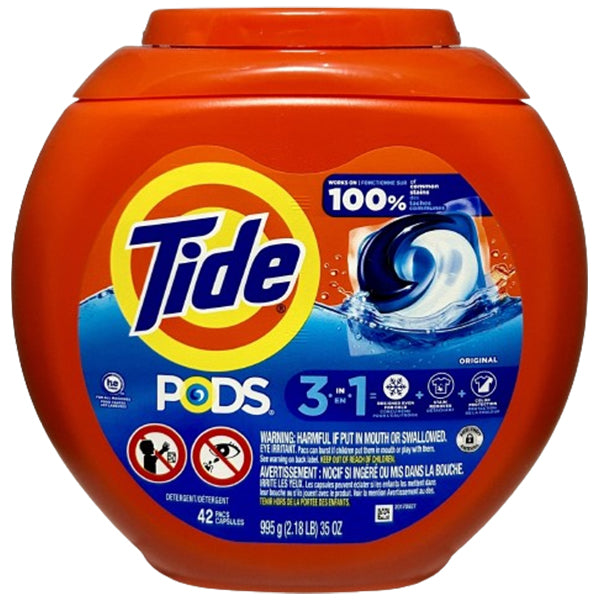 TIDE - PODS ORIGINAL DETERGENT PACS 42 CT