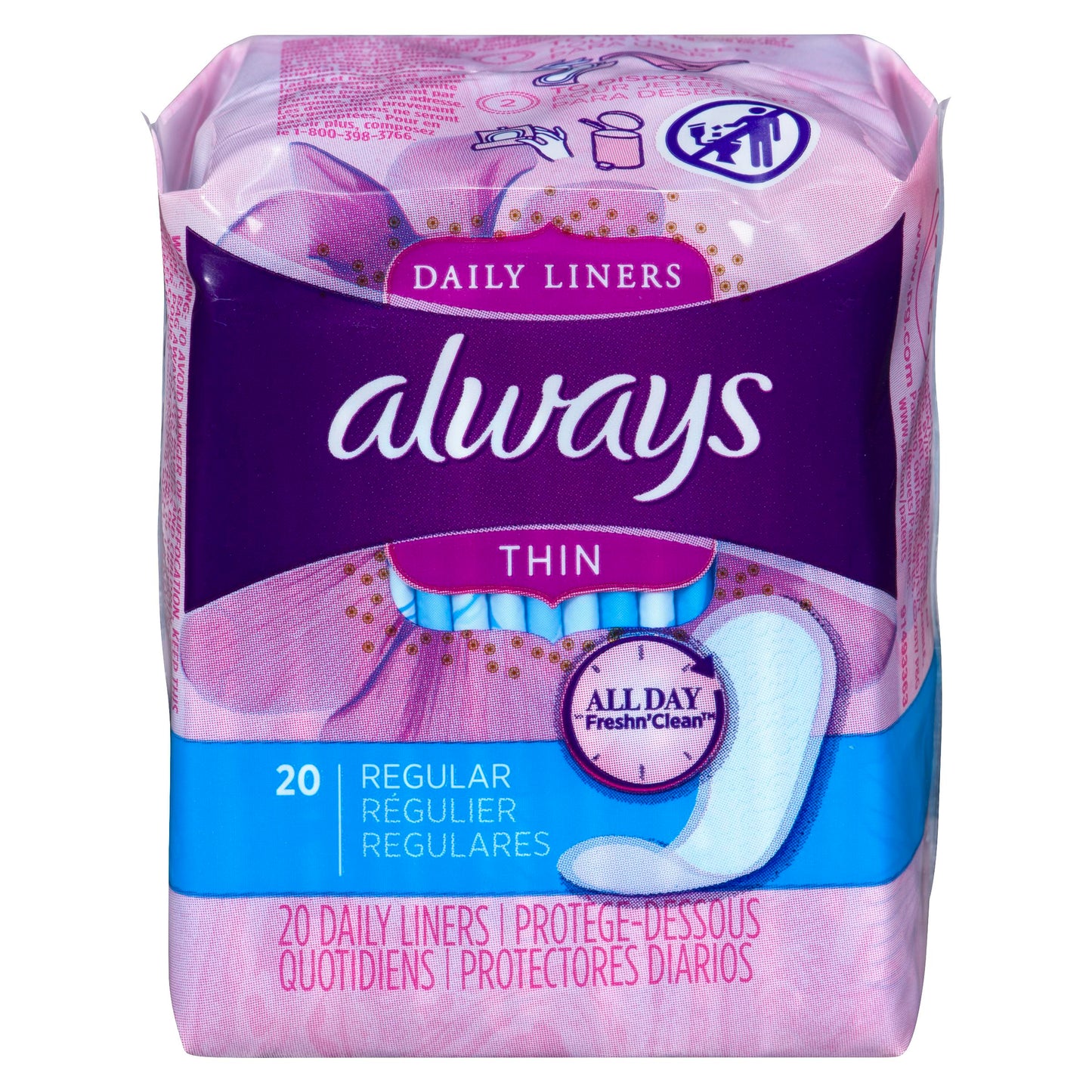 ALWAYS - DAILIES THIN LINERS 20CT