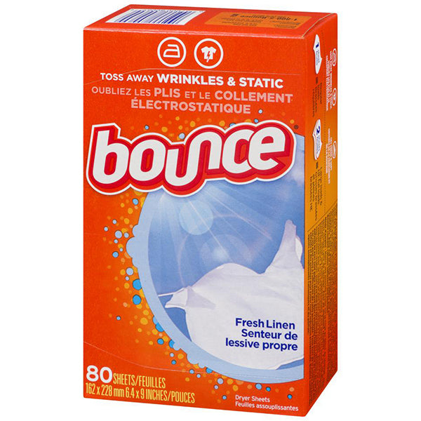 BOUNCE - FRESH LINEN DRYER SHEETS 80CT