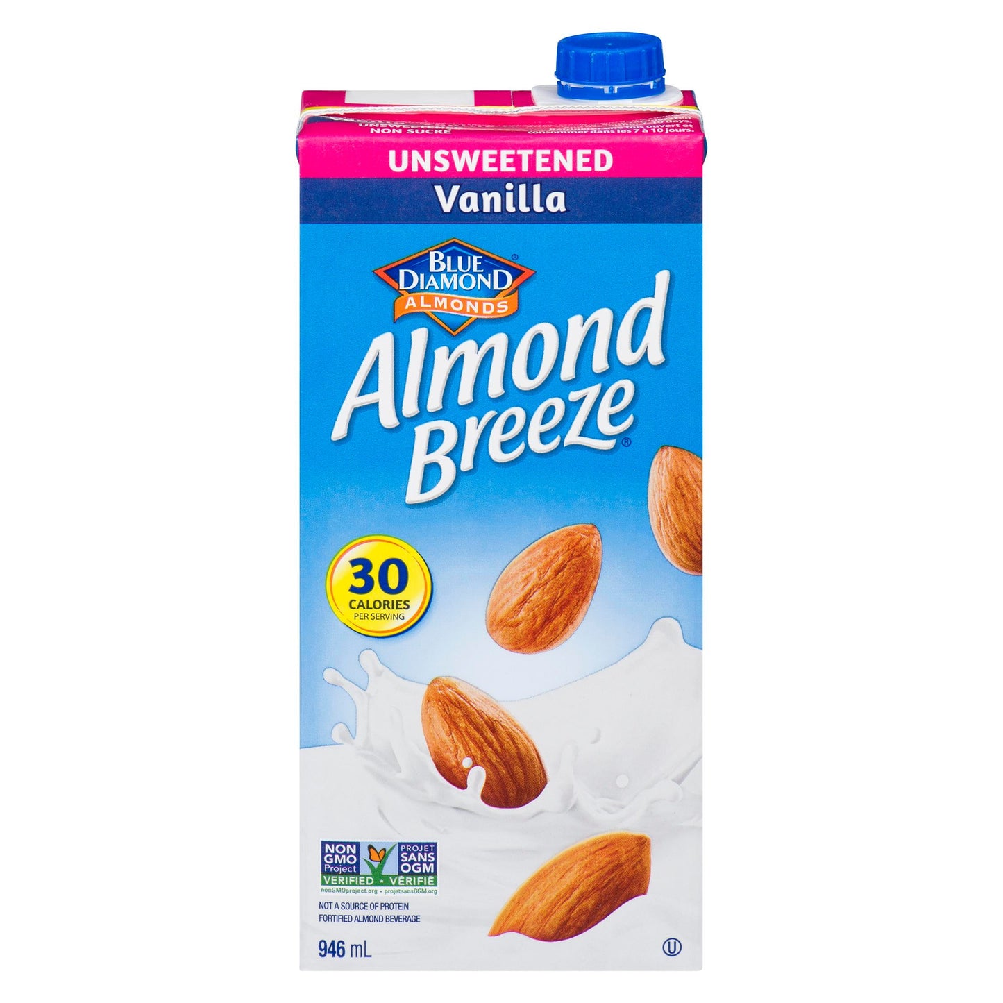 ALMOND BREEZE - UNSWEETENED VANILLA 946ML