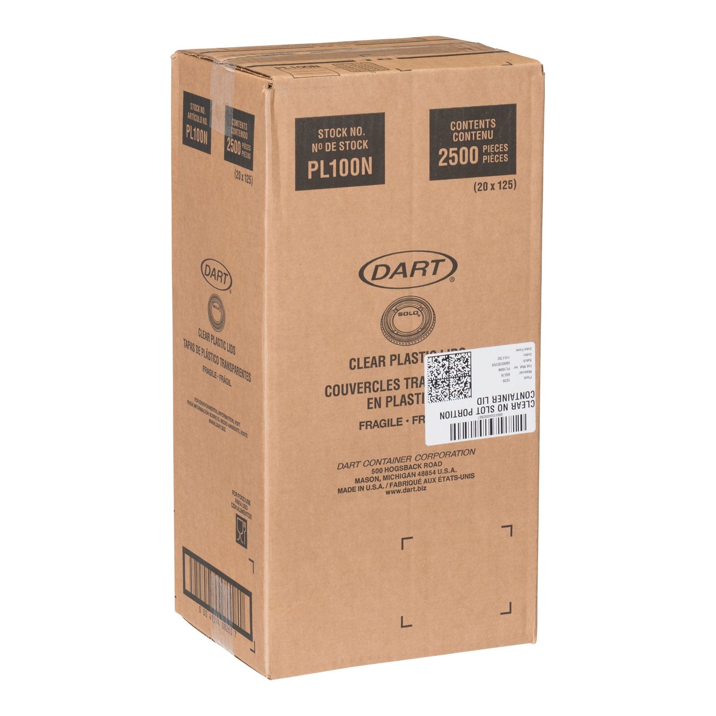 DART - CONEX 1 OZ PORTION CUP CLR LID PL100N 20x125 EA