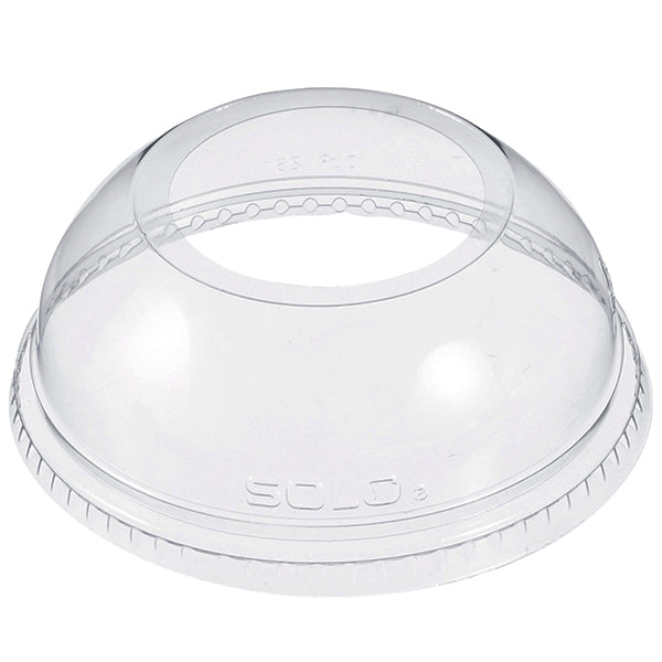 DART - 16/24OZ DOME LID WITH WIDE HOLE 100EA