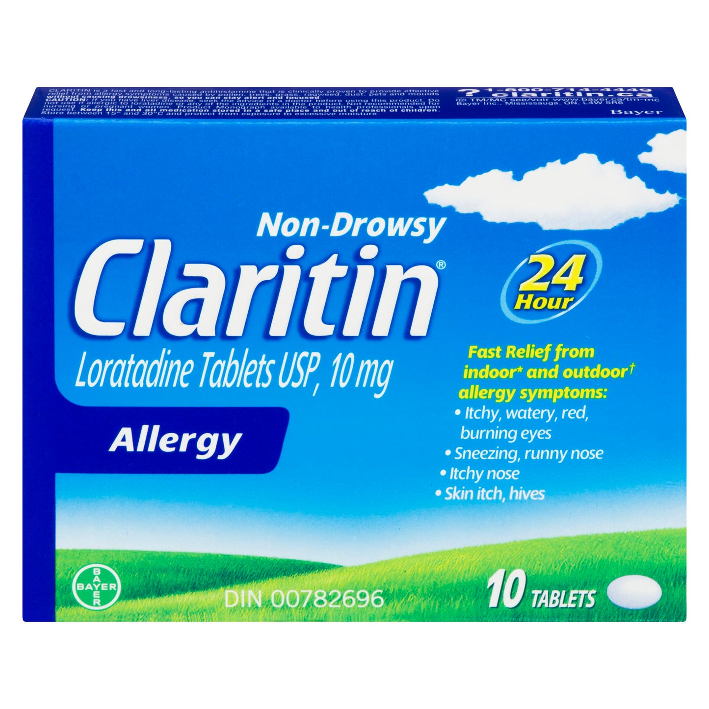 CLARITIN - NON-DROWSY ALLERGY TABLETS 10EA