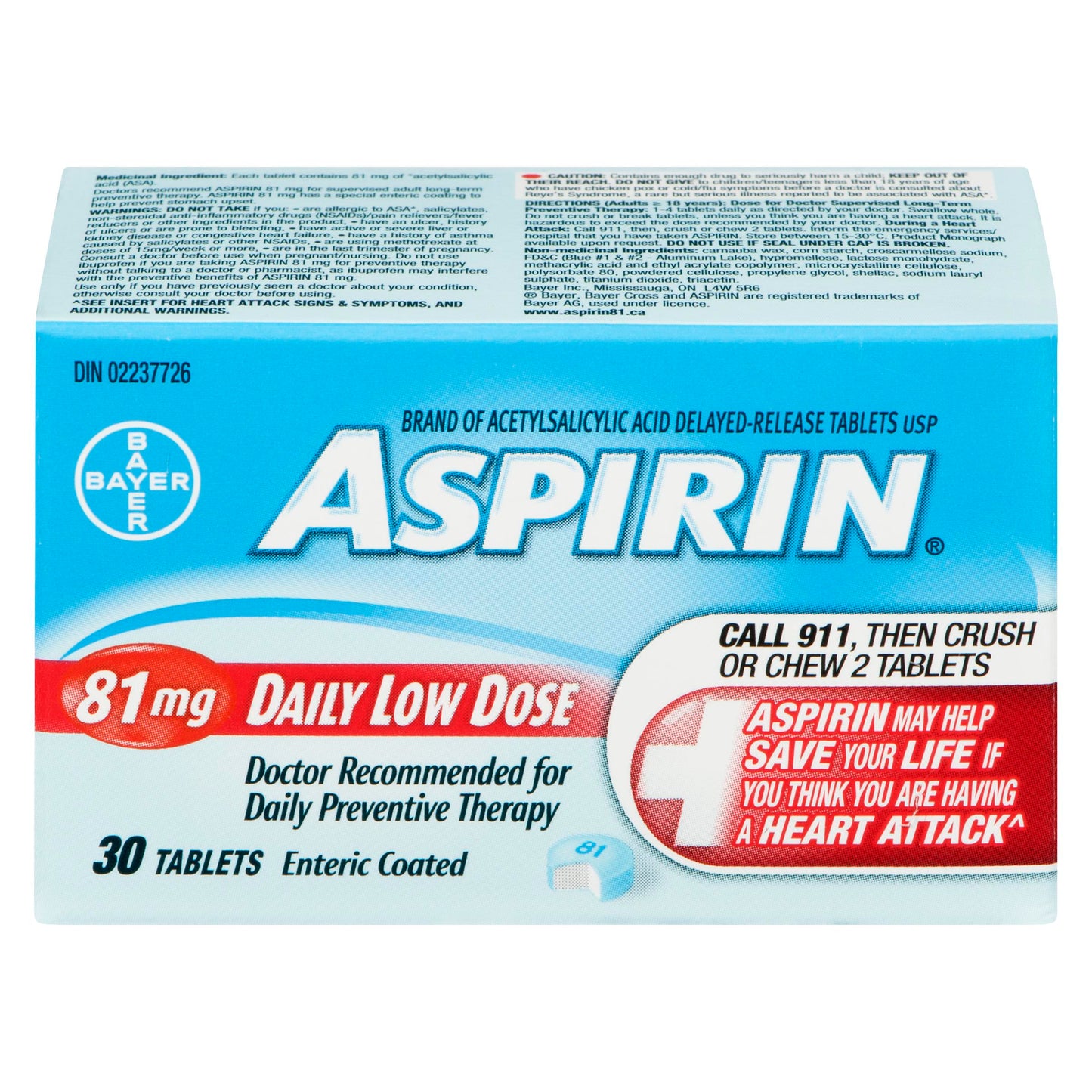 ASPIRIN - TABLETS LOW DOSE 30EA