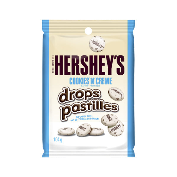 HERSHEY - COOKIES & CREAM DROPS 104GR