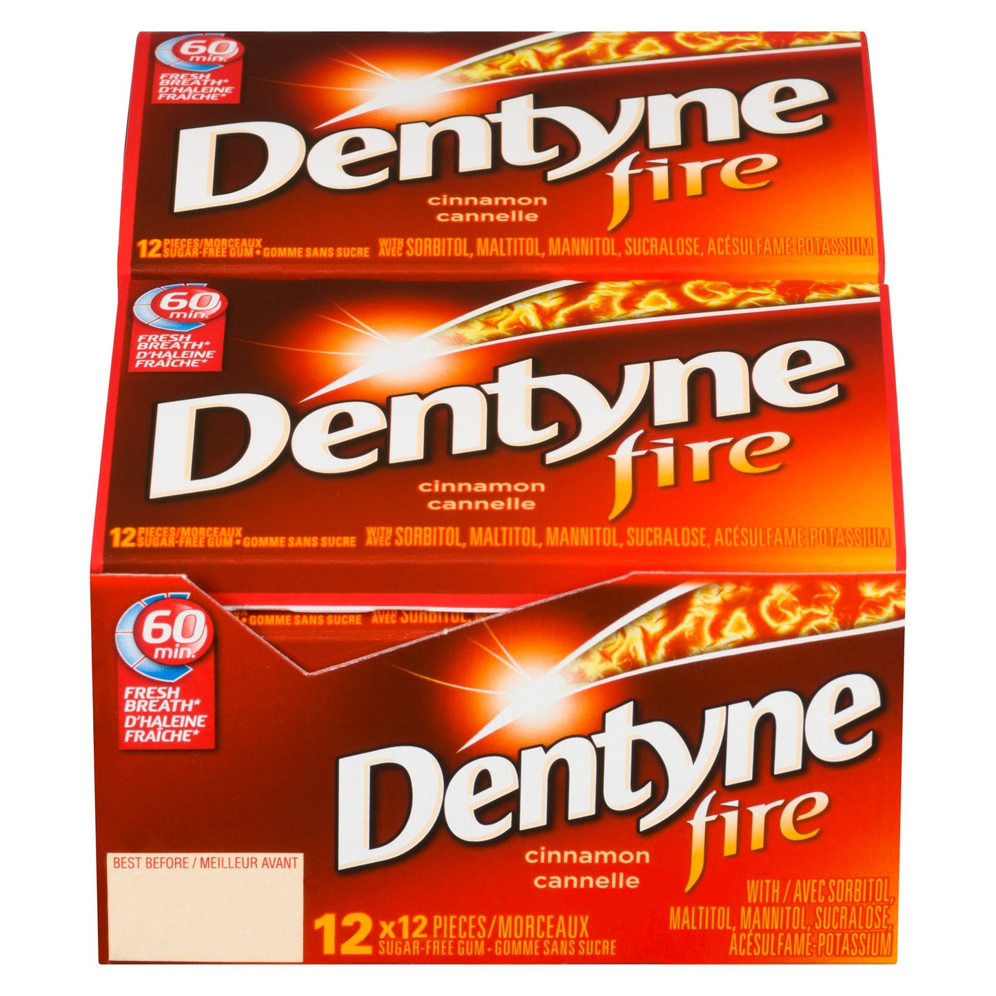 DENTYNE - ICE FIRE CINNAMON GUM 12x12 PC