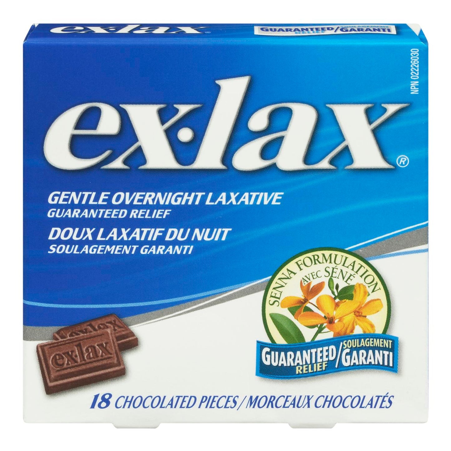 EX LAX - EX-LAX OVERNIGHT RELIEF CHOC. 18EA