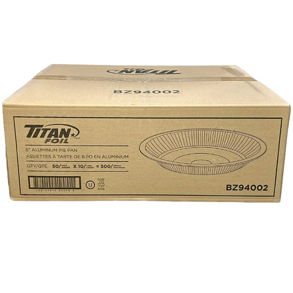 TITAN - 8" ALUMINUM PIE PANS 50EA