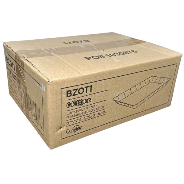 ELITE - 9"X13" CLEAR SERVING TRAYS 25EA