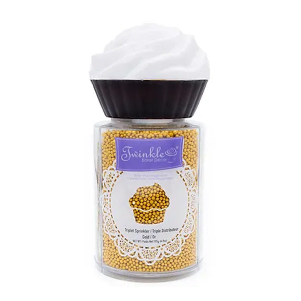 TWINKLE - TRIPLET SPRINKLES GOLD 195GR