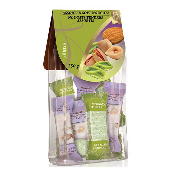 ALESSIA - MINI NOUGATS PISTACHIO & HAZELNUT 150GR