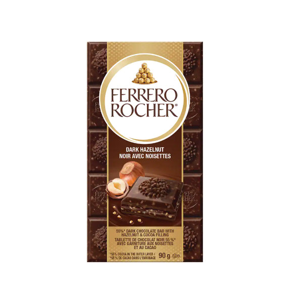 FERRERO - ROCHER DARK HAZELNUT BAR 90GR