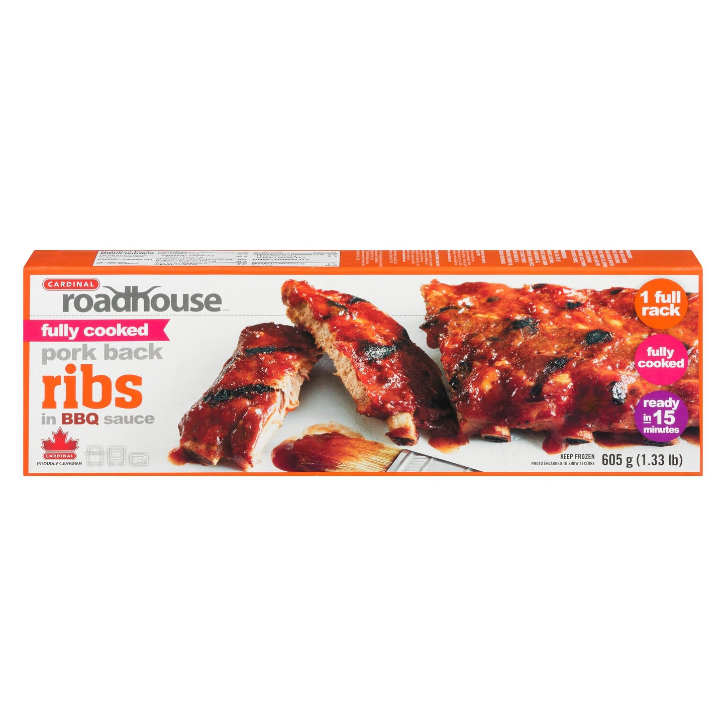 CARDINAL - ROADHOUSE BBQ PORK BACK RIBS 605GR