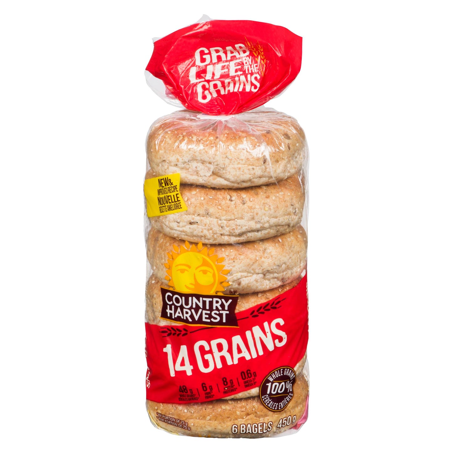 COUNTRY HARVEST - BAGEL 14 GRAINS 450GR