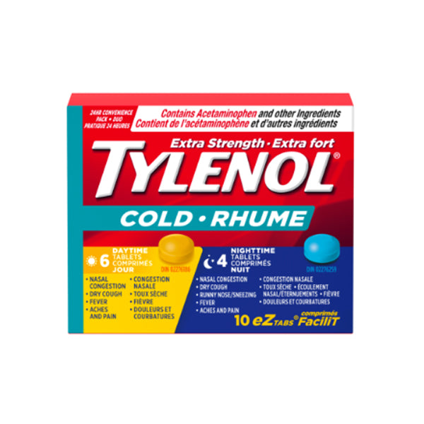 TYLENOL - EZTABS COLD DAY/NIGHT 10cnt 10EA