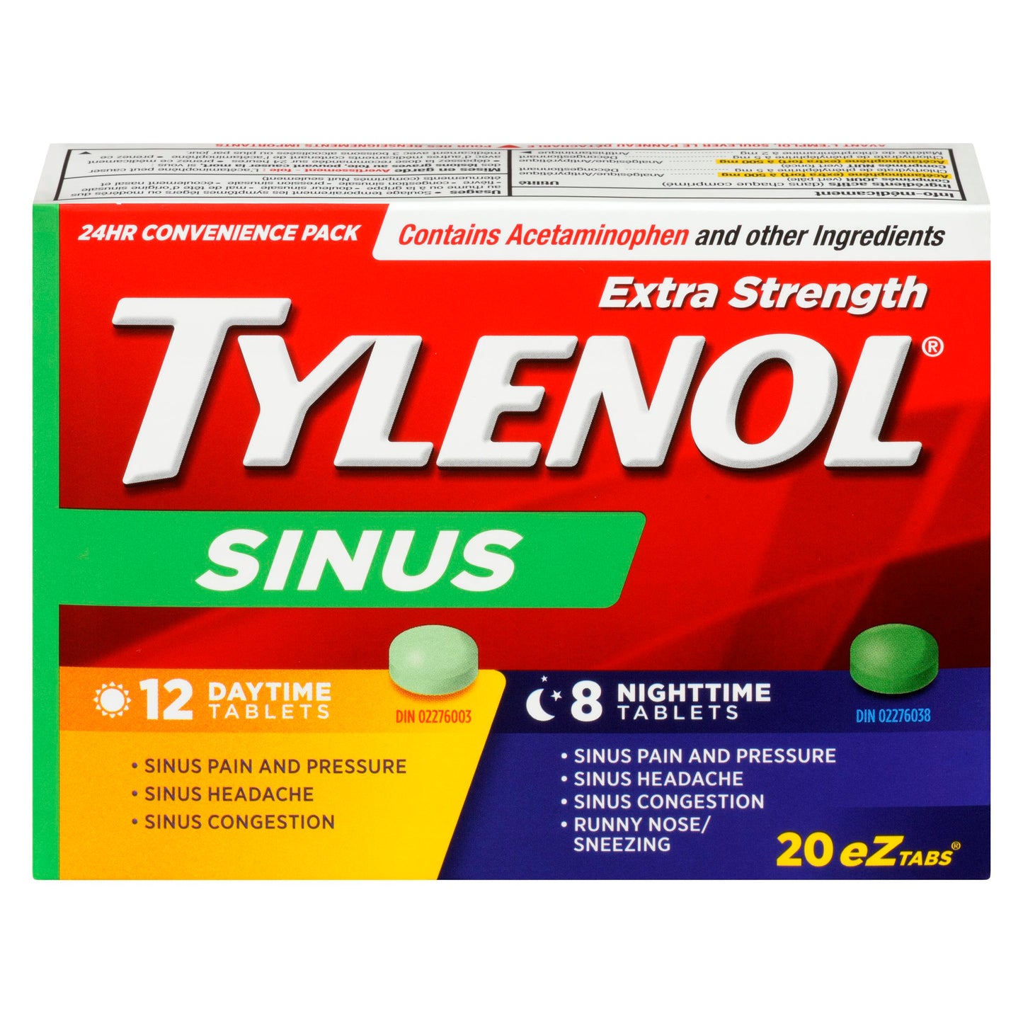 TYLENOL - SINUS DAY/NIGHT CAPLETS 20EA