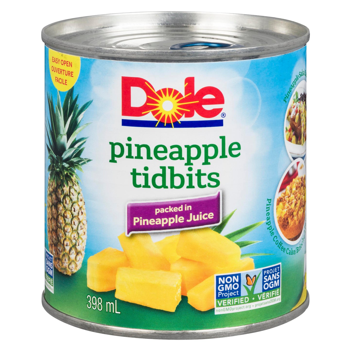 DOLE - TIDBITS PINEAPPLE 398ML