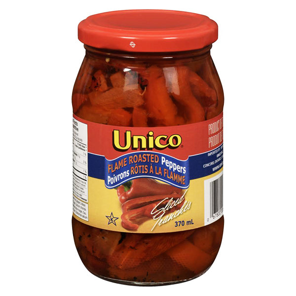 UNICO - ROASTED PEPPERS SLICED 370ML