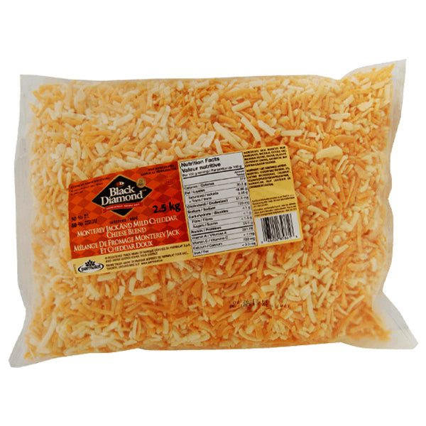 BLACK DIAMOND - MONTEREY JACK AND CHEDDAR CHEESE SHREDDED 2.5KG