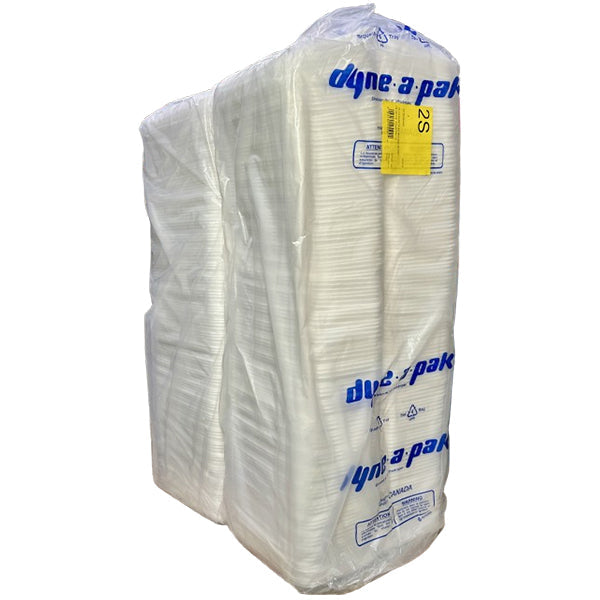 DYNE - A -PAK WHITE 2S TRAYS 500EA