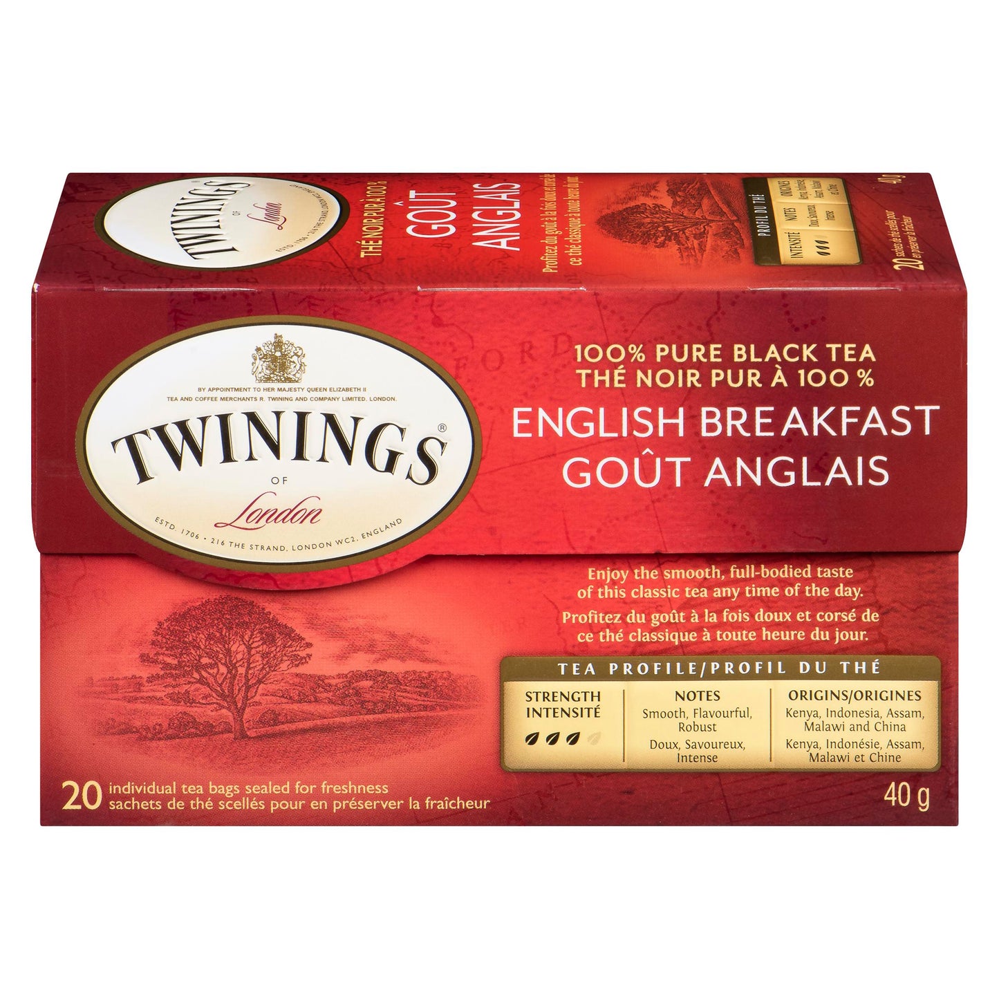 TWININGS - ENGLISH BREAKFAST 20EA