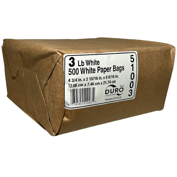 DURO BAG - WHITE SOS #3 500EA