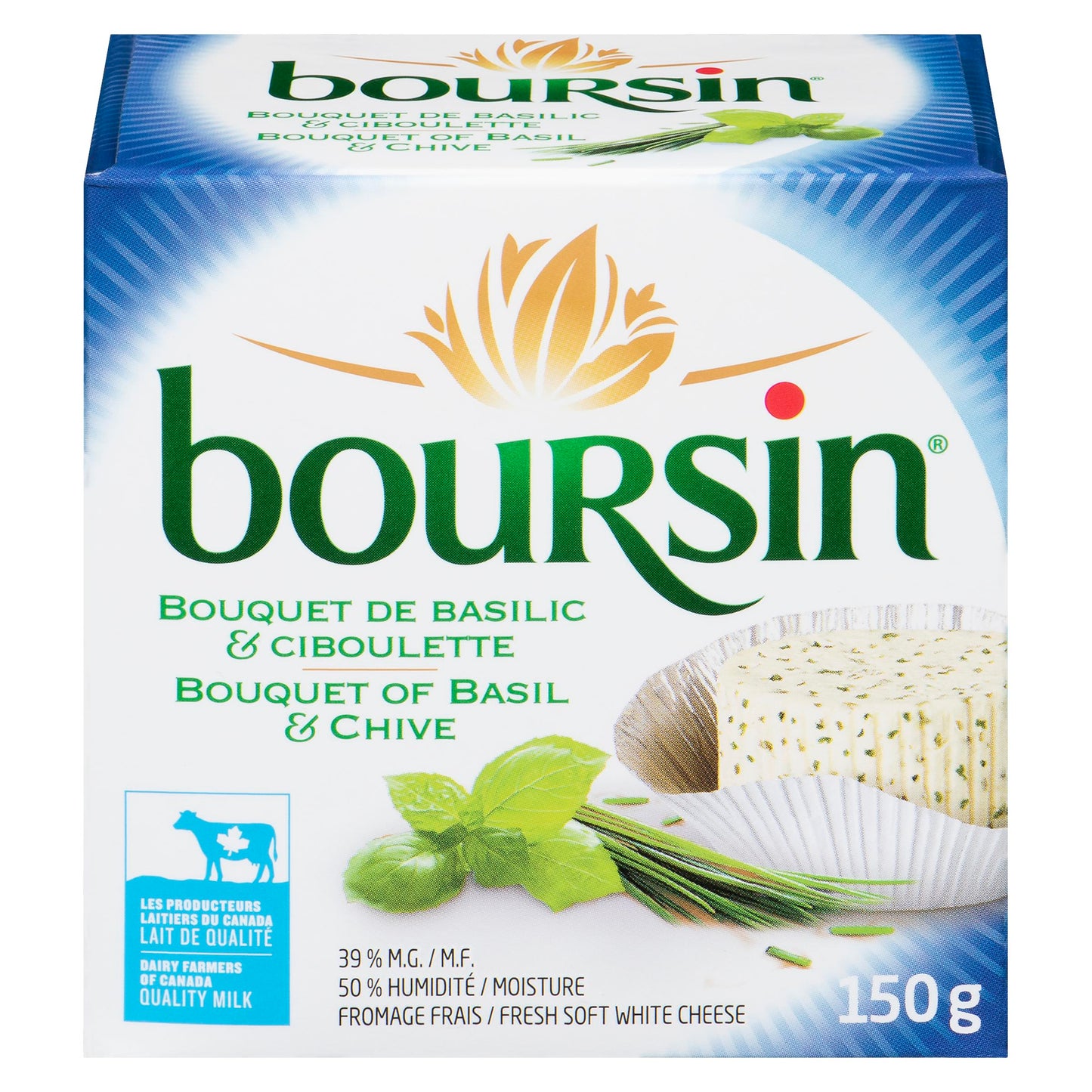 BOURSIN - BASIL AND CHIVES 150GR