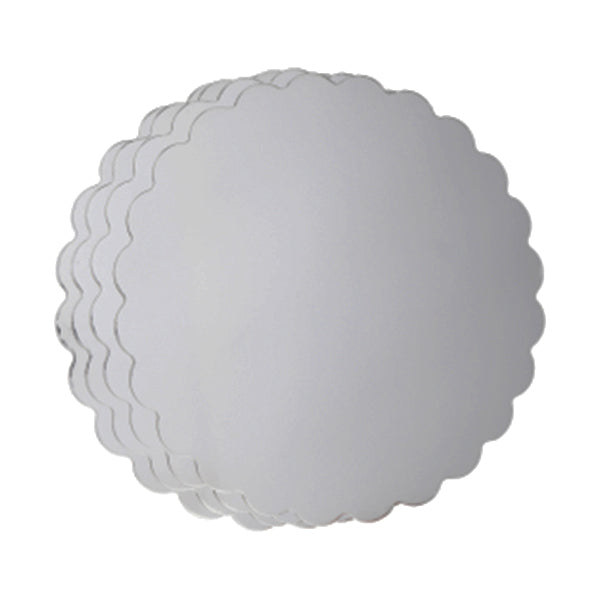 ENJAY - 12" ROUND X .070 SILVER SCALLOP BOARD 150EA