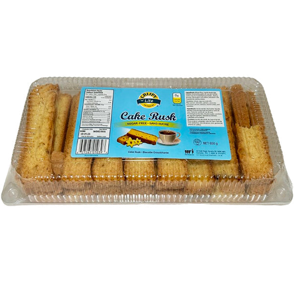 CRISPY - CAKE RUSK SUGAR FREE 650GR