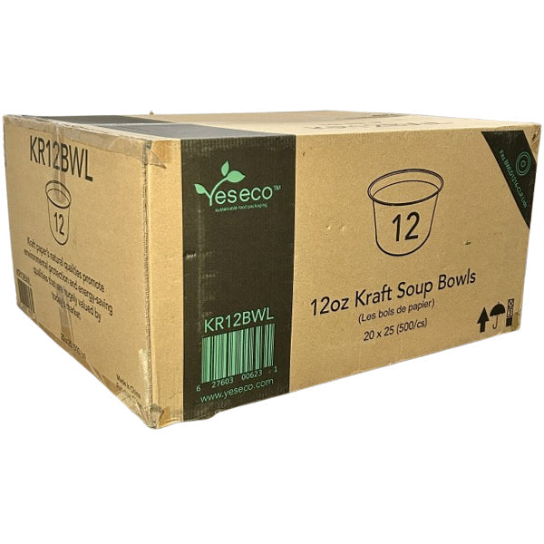 E2E - KRAFT SOUP CONTAINER 12OZ 10x50 EA