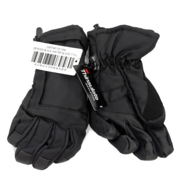 THINSULATE - BLACK WINTER GLOVE ADULT (S) 1PAIR