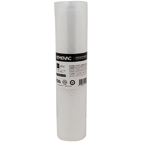 ATMOVAC - 12"x20FT CHANNELLED BAG ROLL 2PK