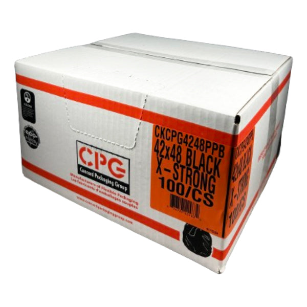 CPG - X-STRONG BLACK GARBAGE BAGS 42X48 100PK