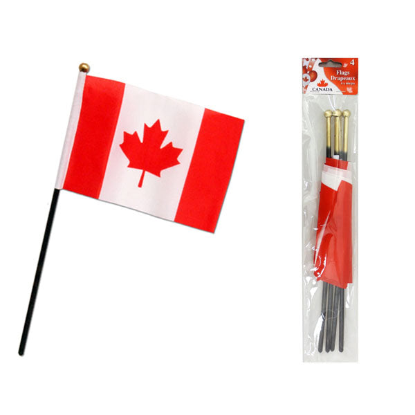 CANADA - 4INx6IN FLAG 4PK EA