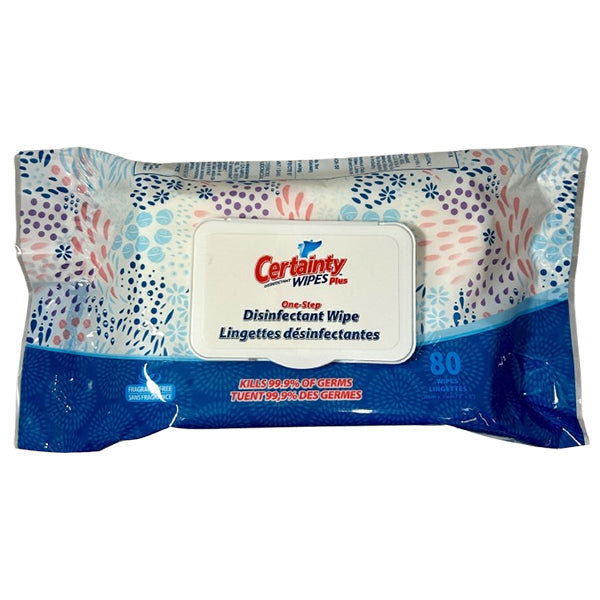 CERTAINLY - DISINFECTING WIPES FLAT PACK 80PK