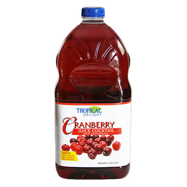 TROPICAL DELIGHT - TD CRANBERRY COCKTAIL 27% 1.89LT