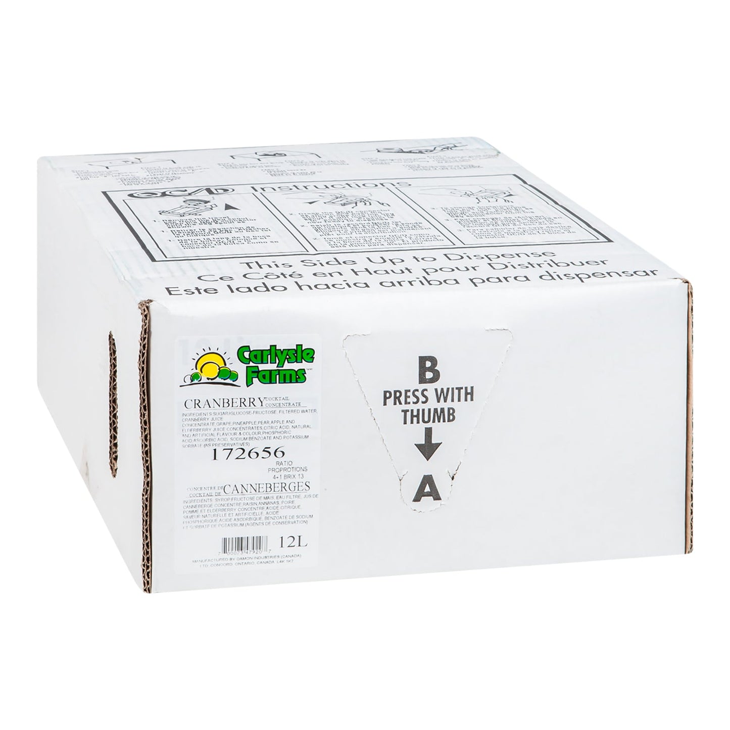 CARLISLE FARMS - CRANBERRY BIB 12LT