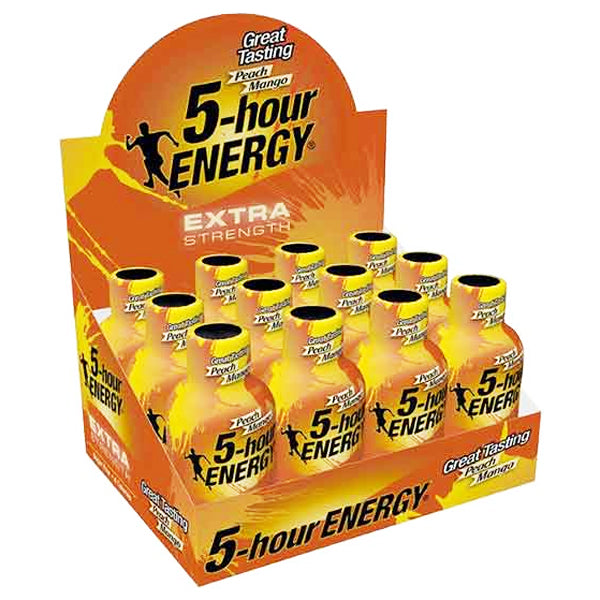 5 HOUR ENERGY - HR EXTRA STRENGTH PEACH MANGO 12x60 ML