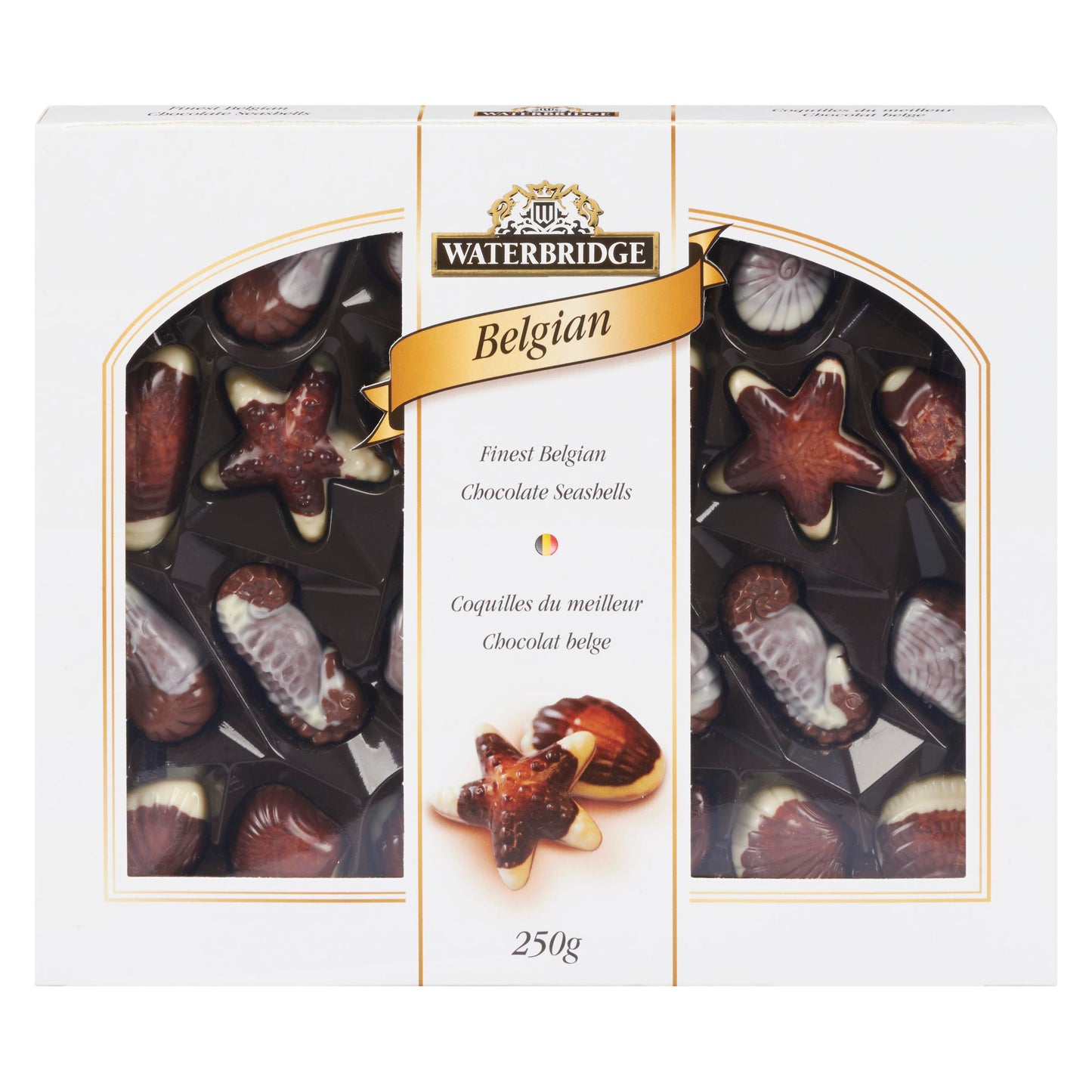 WATERBRIDGE - BELGIAN CHOCOLATE SEASHELL 250GR