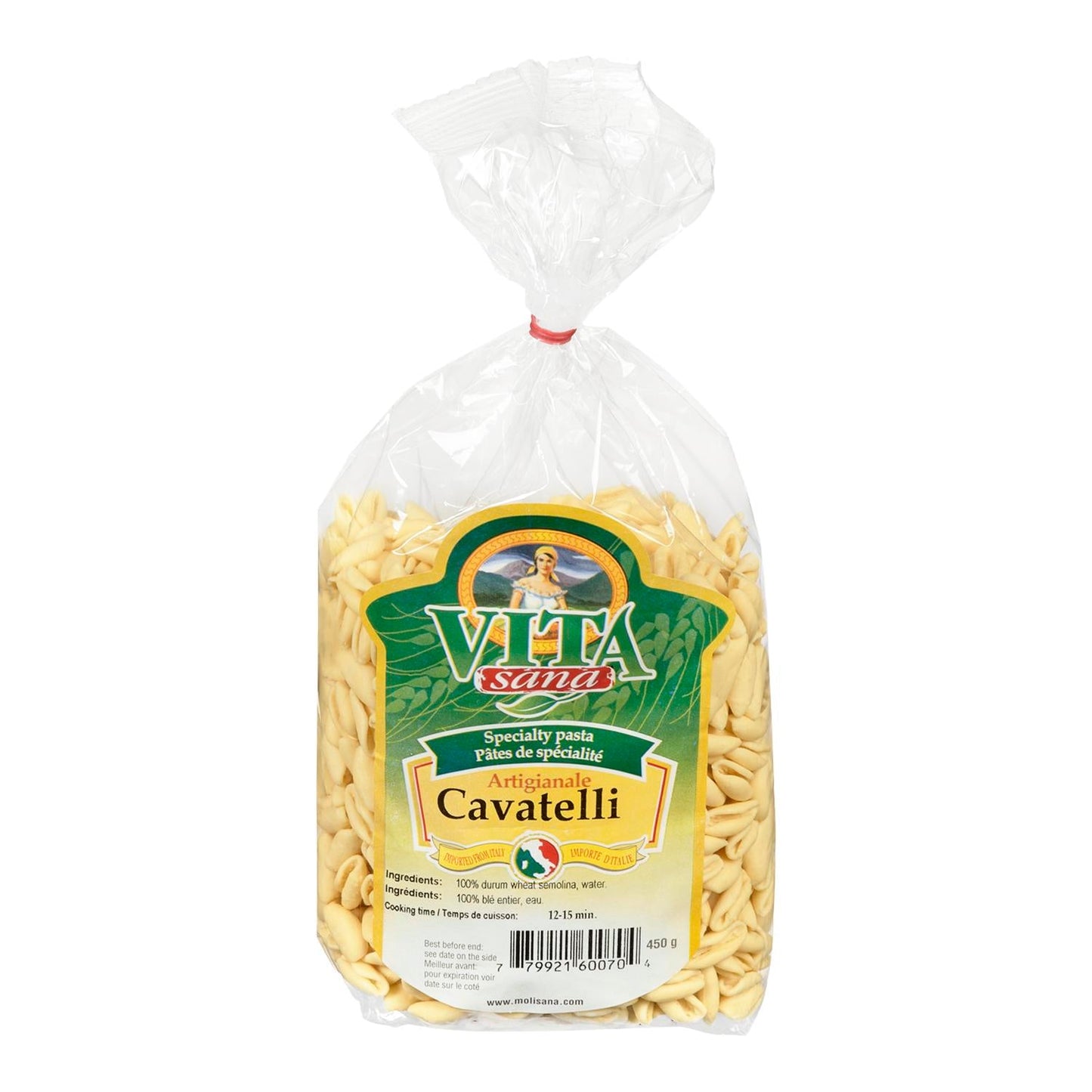 VITA SANA - CAVATELLI PASTA 450GR