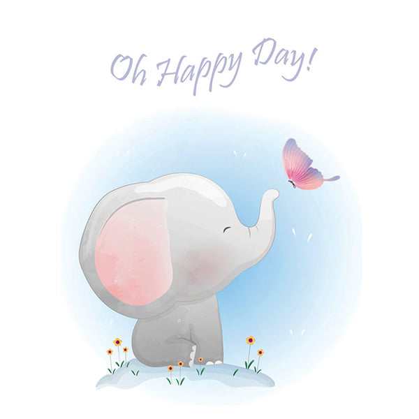 BABY - HAPPY DAY ELEPHANT CARD